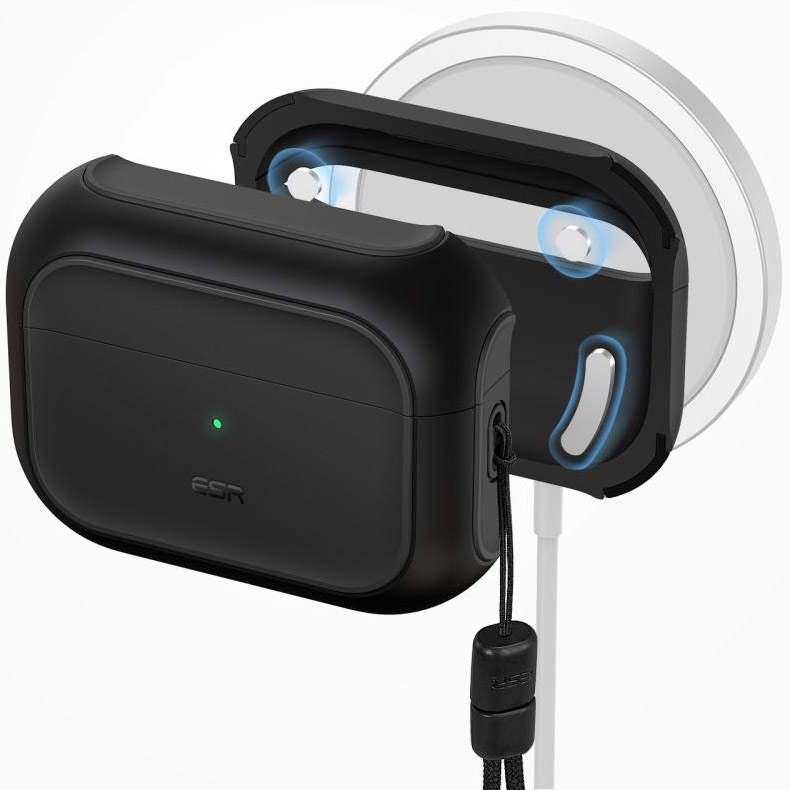 Etui ESR Orbit HaloLock MagSafe do AirPods Pro 1 / 2, czarne